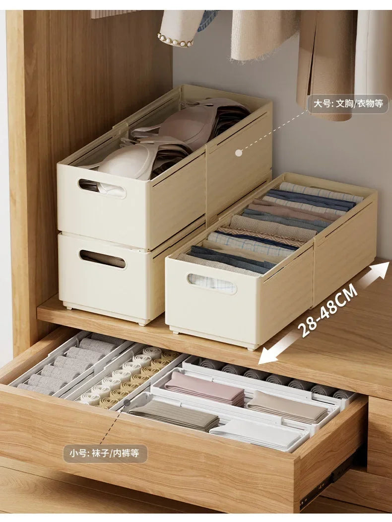 1pc Retractable Drawer Organizer Length Adjustable Cabinet