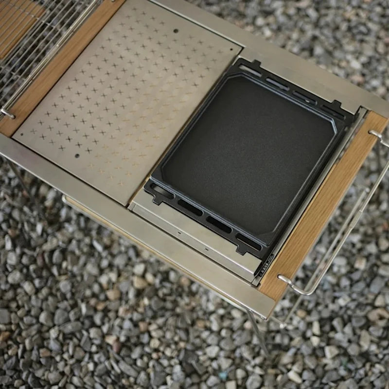 Outdoor Camping Baking Tray Barbecue Grill Tray Gs450