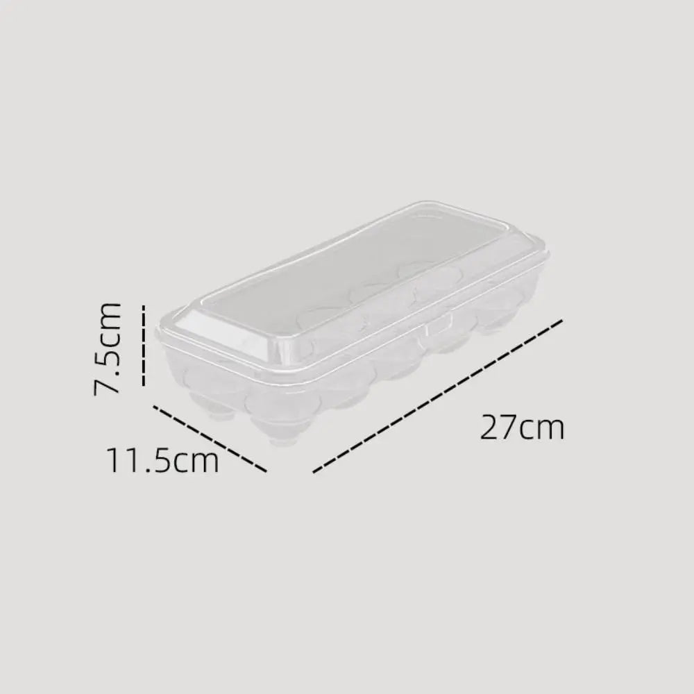 10/15 Grids Egg Box Anti-Fall Eggs Case Transparent
