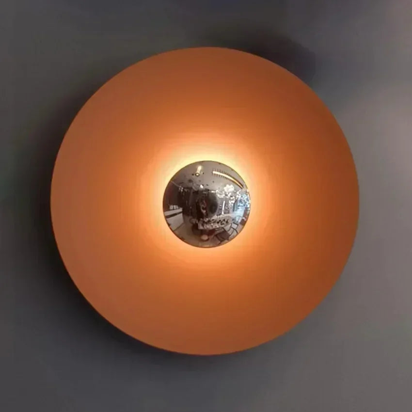 Modern Minimalist Designer Led Wall Light Dish Foyer