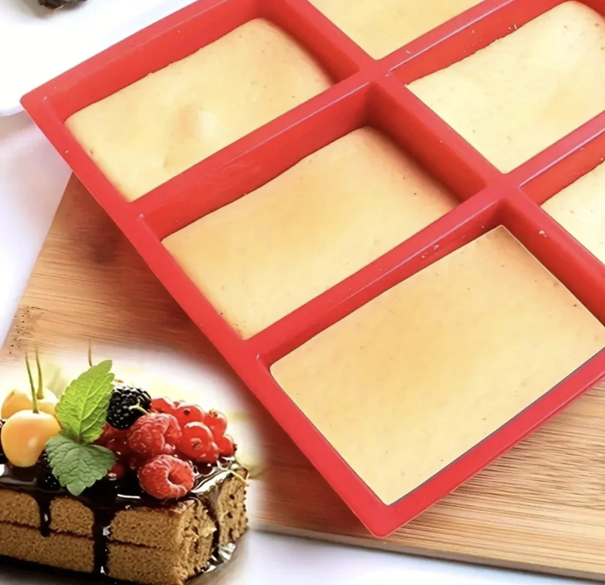 Big 9-Cavity Silicone Mini Loaf Pan -Nonstick Easy