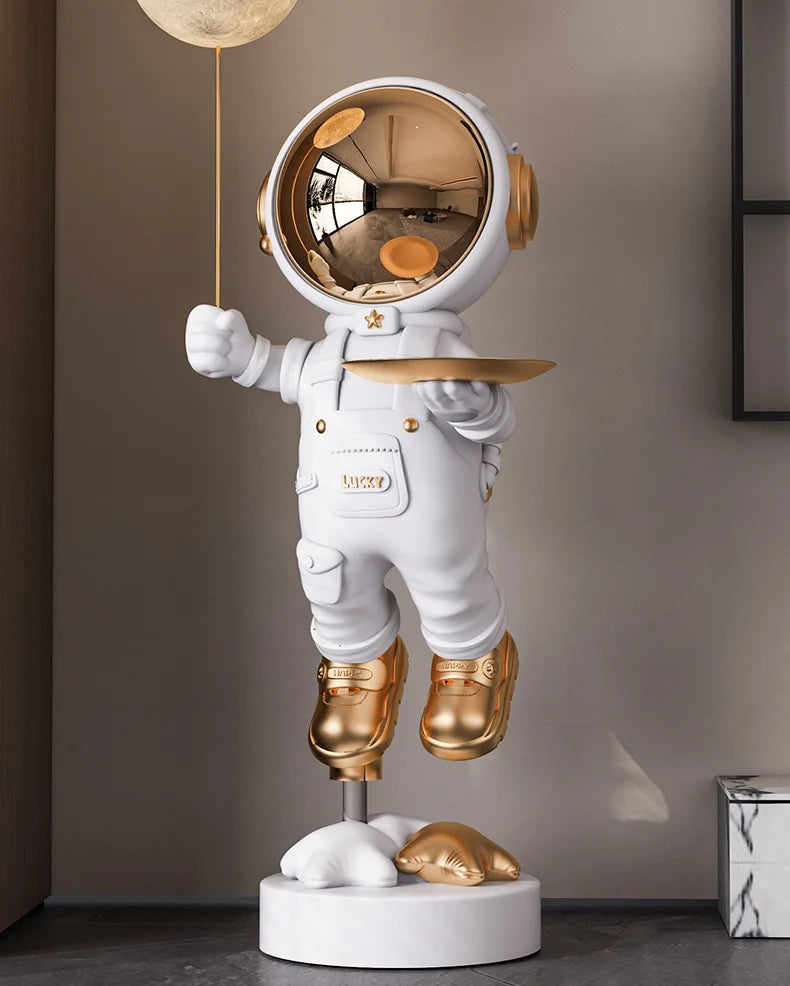 Decor Astronaut Statues Tray Storage Rack Art Ornaments