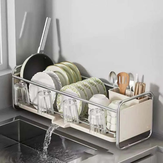 Dish Drying Rack Bowl Drainer Over Sink Drainer