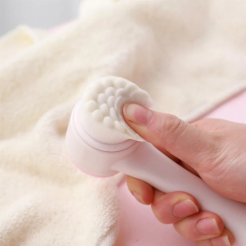 3d Double Silicone Facial Cleansing Brush Massage Facial