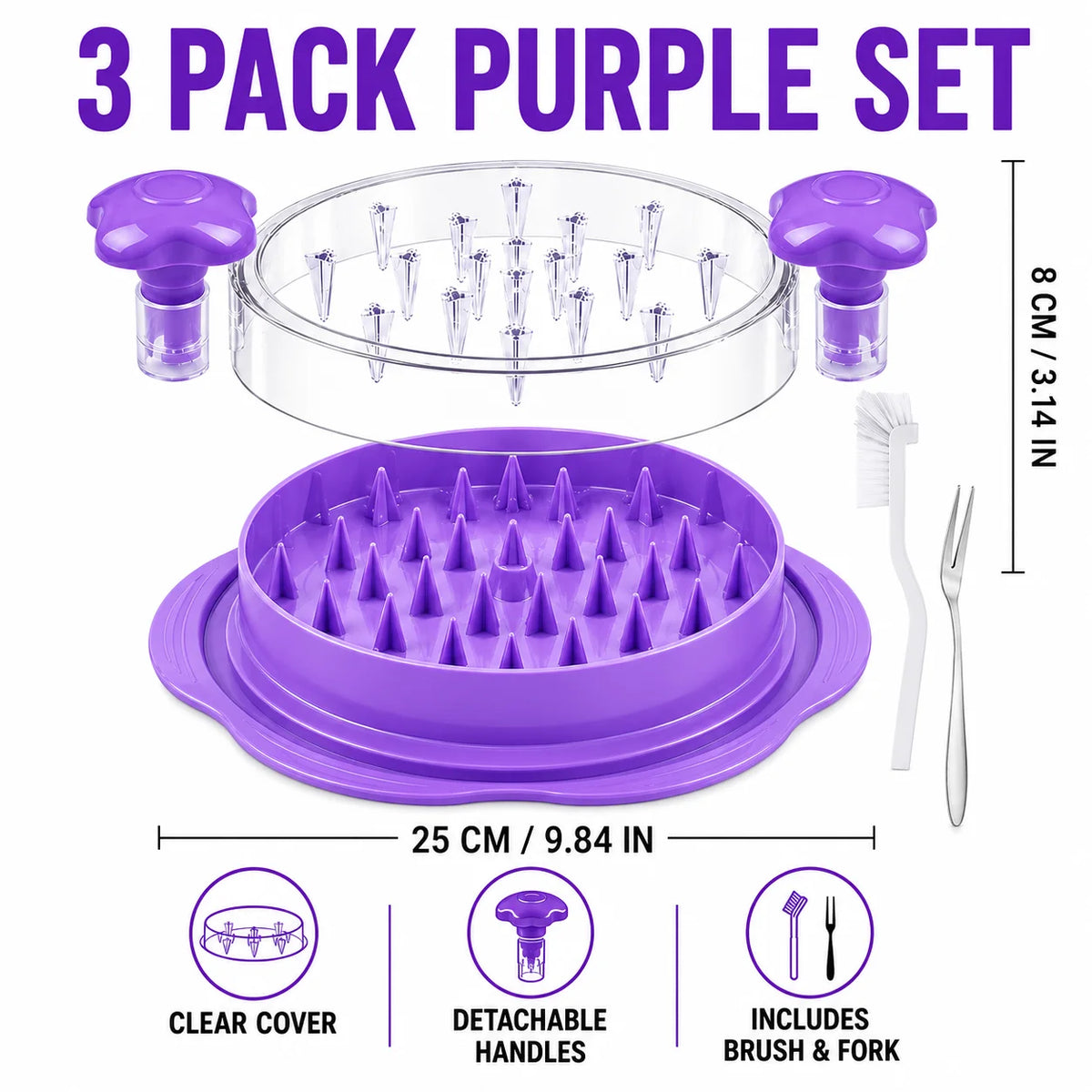 Pack Upgraded Chicken Shredder Meat Claws Alternative Non