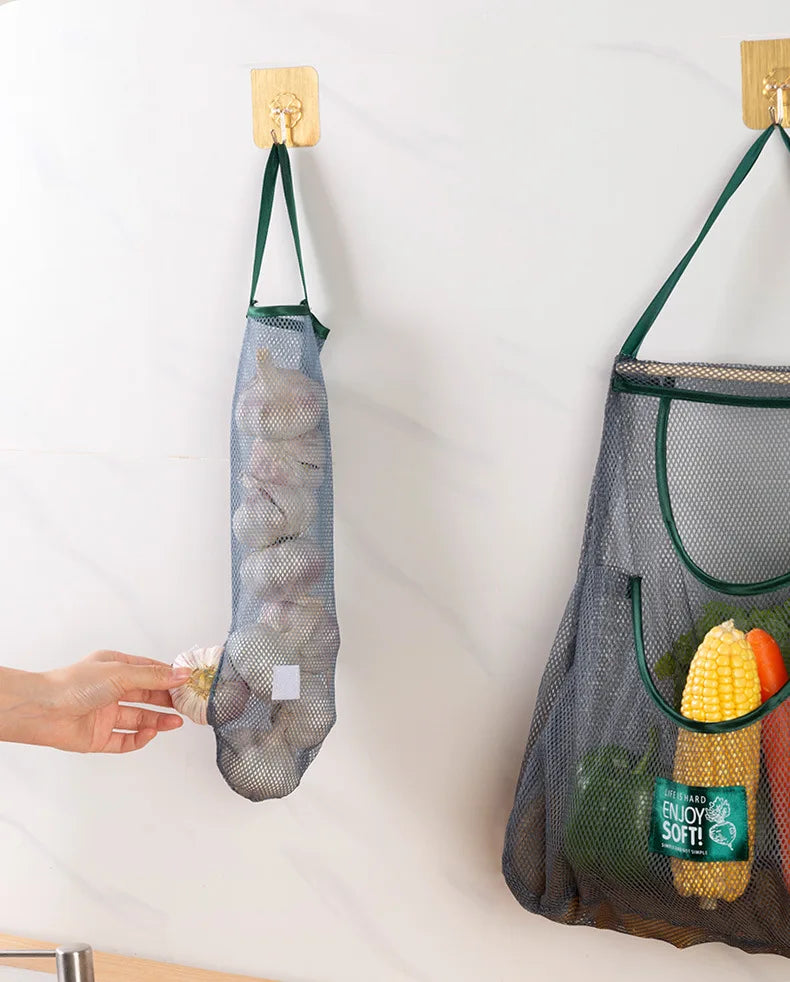 Reusable Storage Bags Hanging Mesh Bag Fruit Vegetable