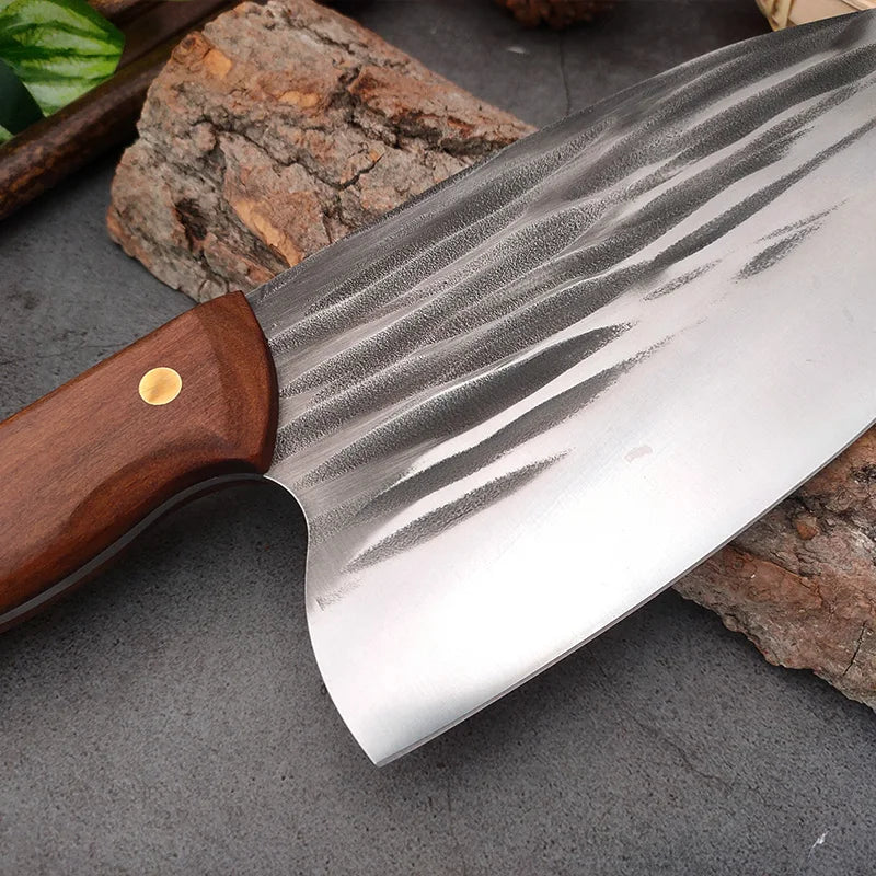 Knife Handmade Forged Chef Chopping Knife Stainless Steel
