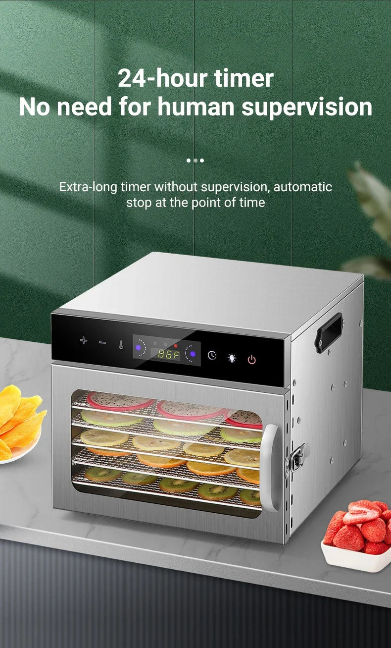 Divedeer 6-18 Layer Touch Screen Food Dehydrator Fruits