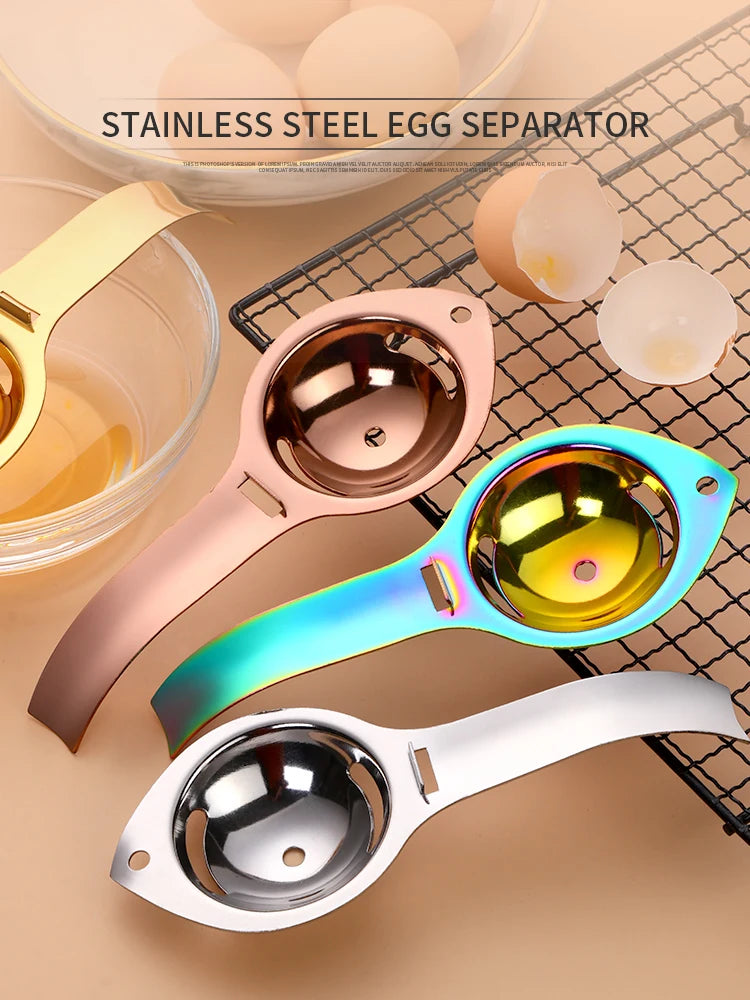 1pc Egg Separator Stainless Steel Egg Yolk White