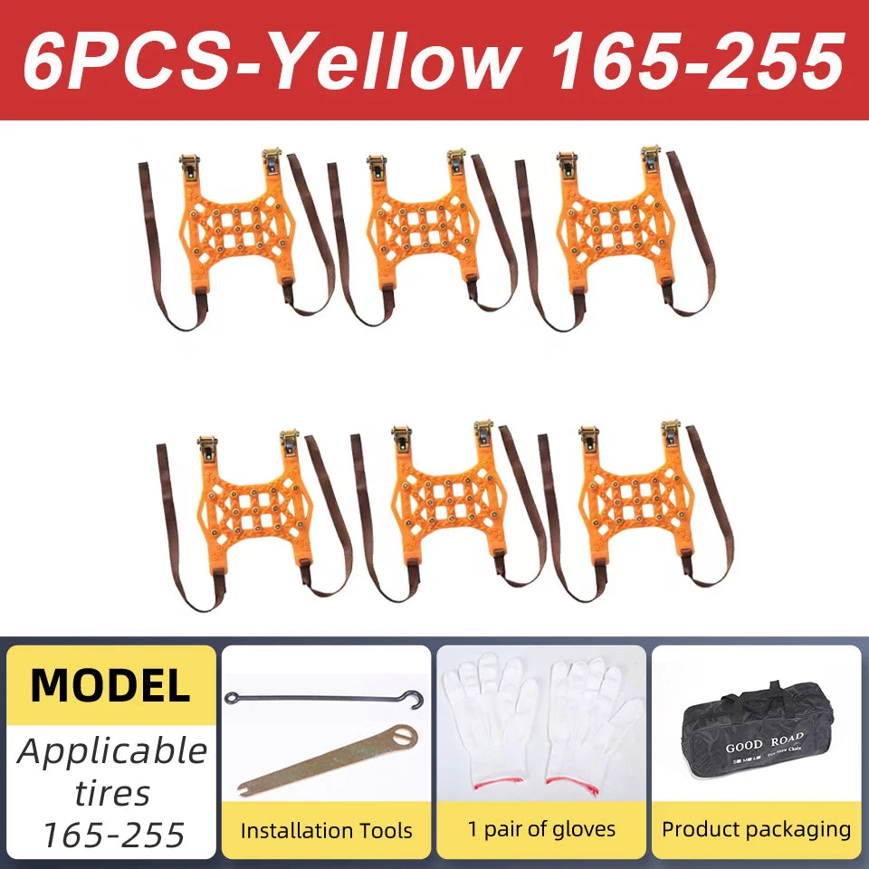 Automobile Snow Chains Winter Tire Anti-Skid Chain 165-255mm