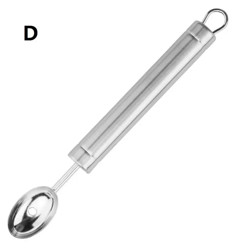 1pcs Fruit Carving Spoon Stainless Steel Waviness Baller