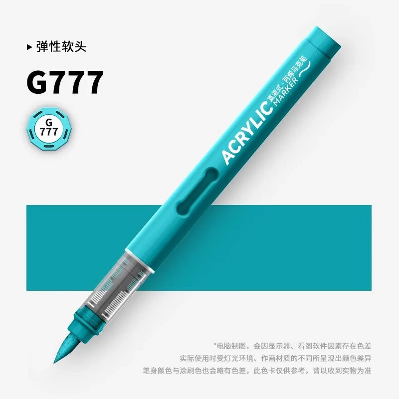 120/1 Colors Direct-Liquid Acrylic Brush Markers Pen Waterproof