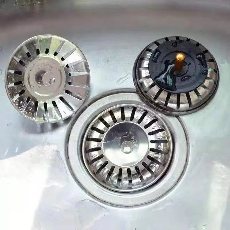 Sink Strainer Drains Filter Stainless Steel Stopper Waste