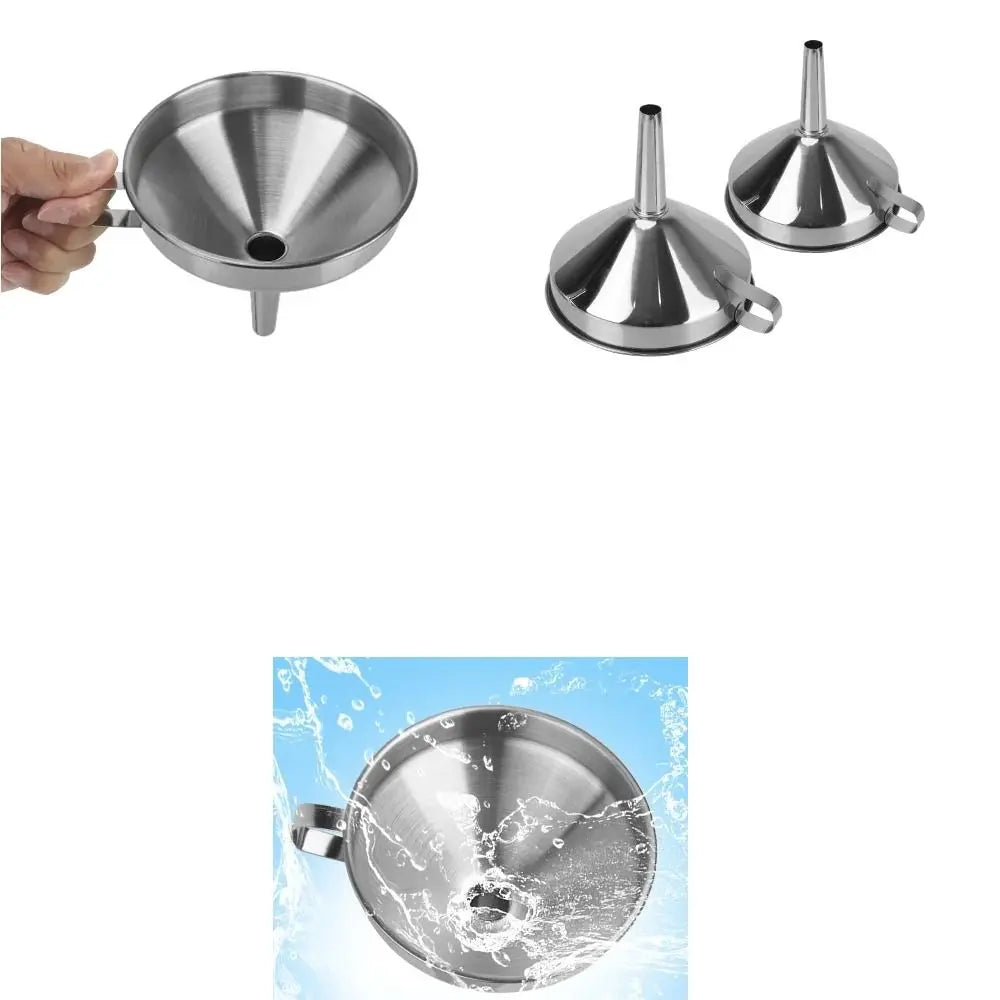 Stainless Steel Funnel Oil Liquid Metal Funnel Detachable