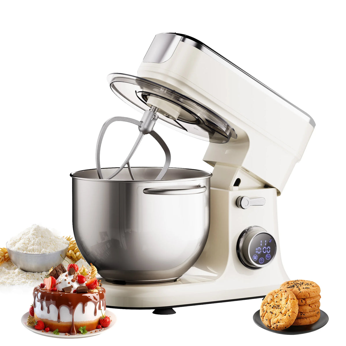 Biolomix 7l Food Mixers Baking 1200w Dc Motor