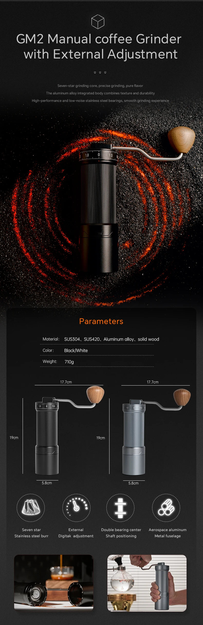 Muvna Pour Over Coffee Coffee Maker Kit Travel