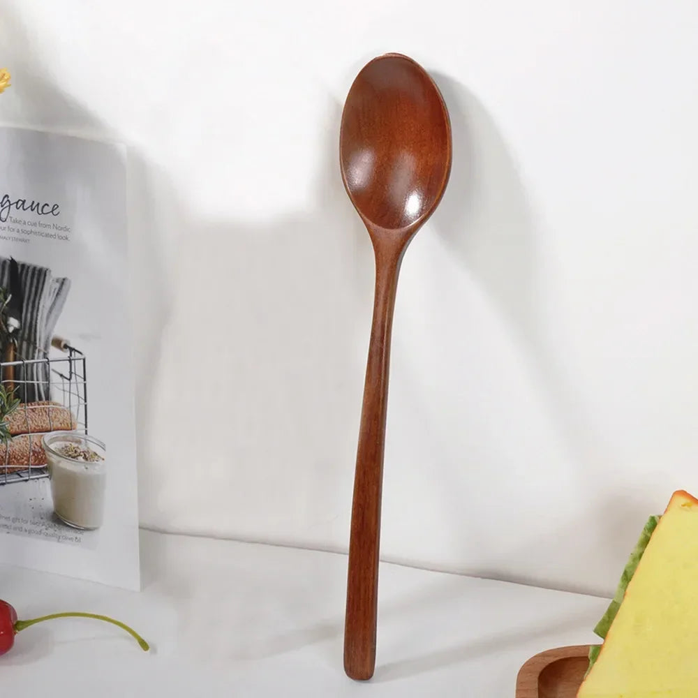 Wooden Spoon Catering Cooking Soup Tea Spoon Cooking