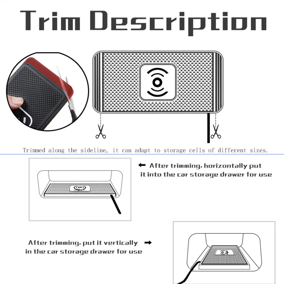 Car Wireless Charging Pad 15w Wireless Auto Phone