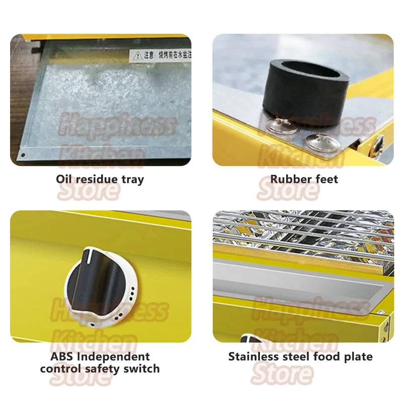 Commercial Bbq Grill Smokeless Lpg Barbecue Stove Grill