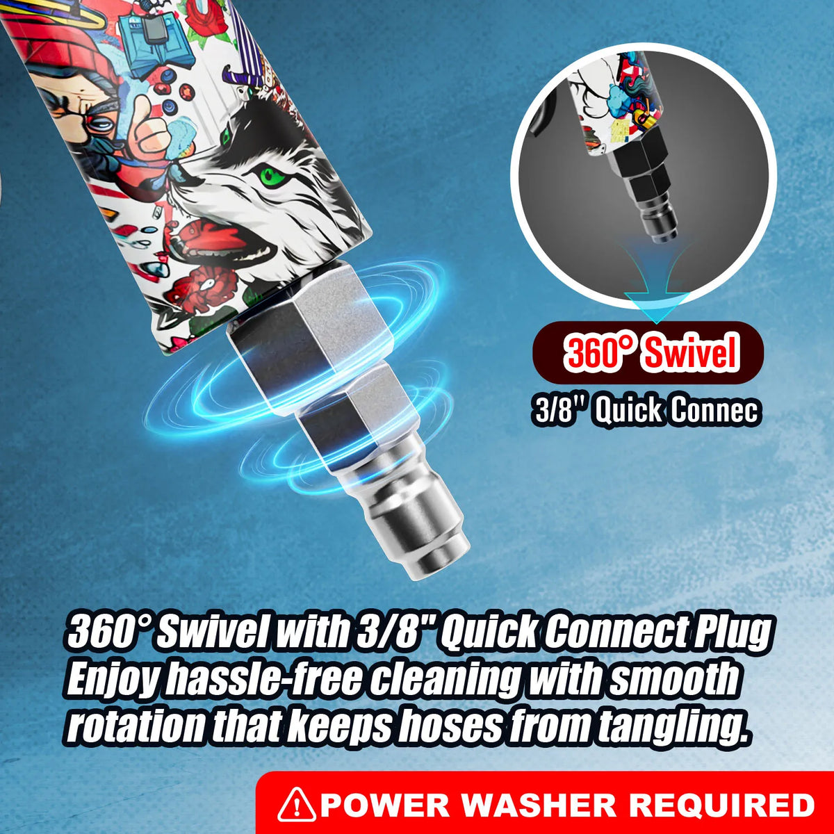 High Pressure Power Washer Gun - Quick Connect