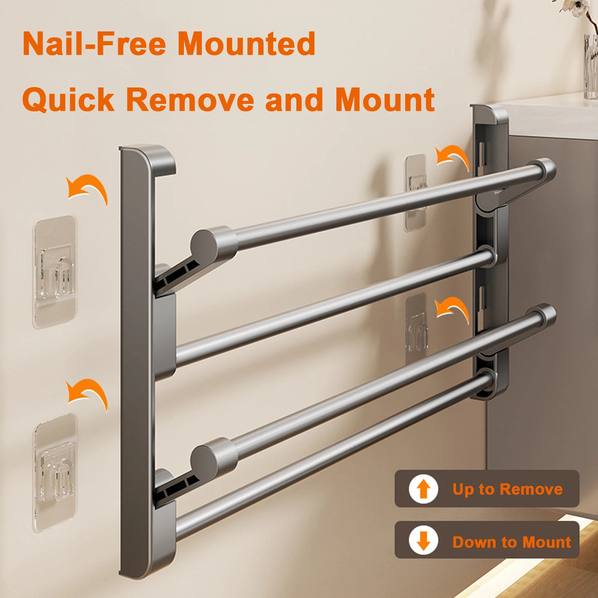 Simple Shoe Rack Wall-Mounted Bathroom Slippers Hook Holder