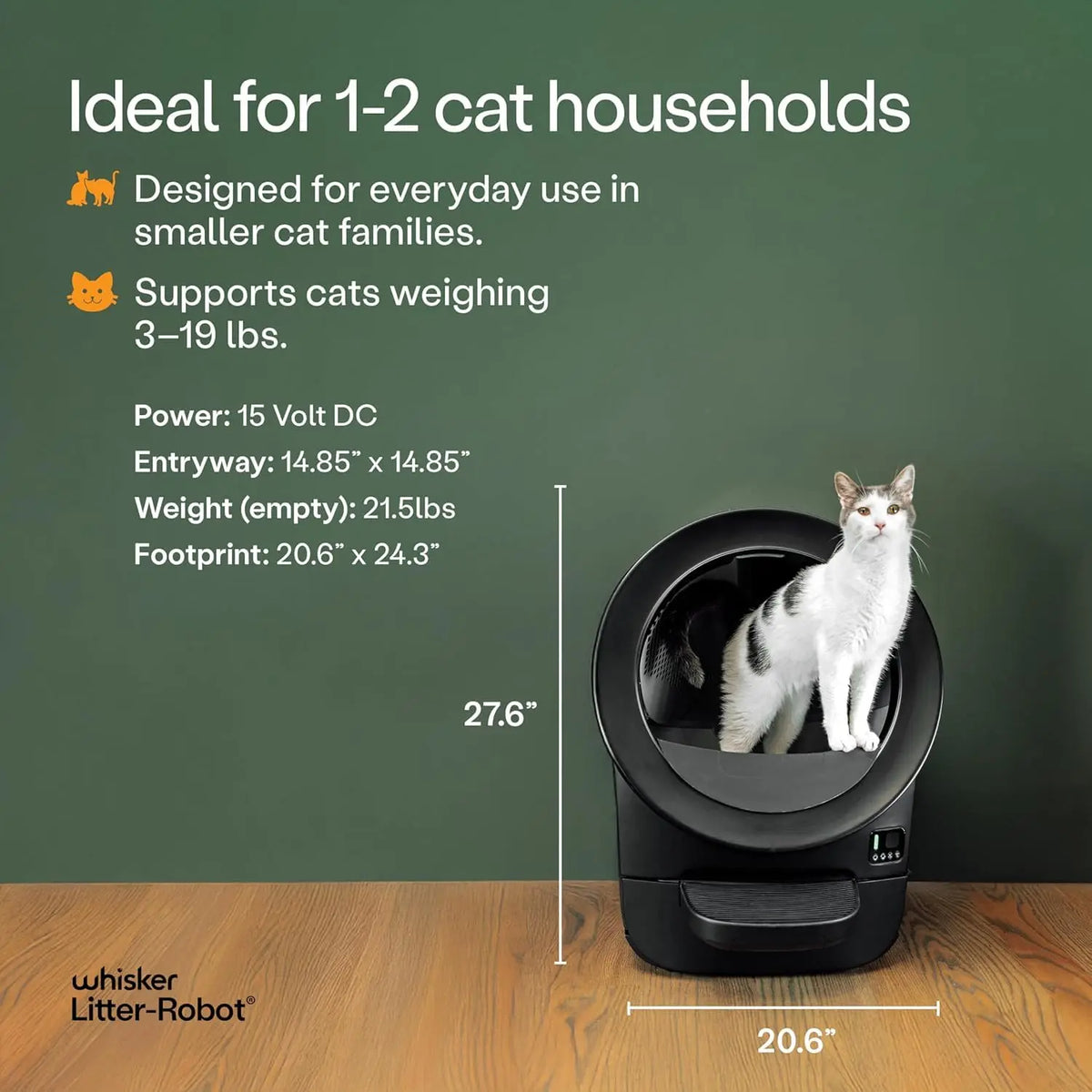 Litter-Robot Evo Bundle By Black - Automatic Self-Cleaning