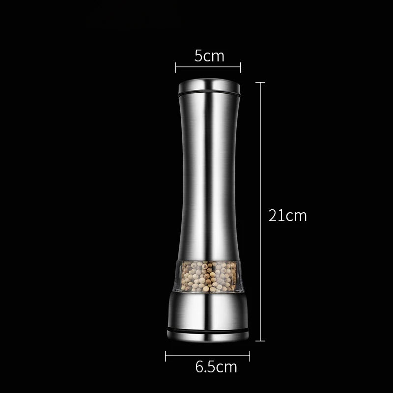 Stainless Steel Salt Pepper Grinders Bottle Spice Jar