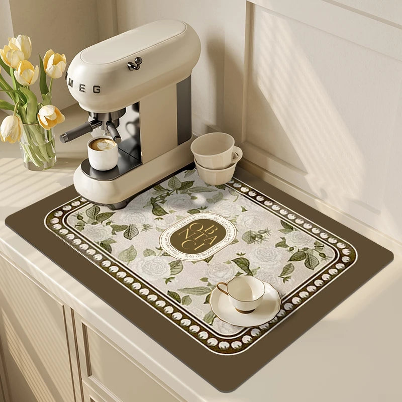 Dish Drying Mat Super Absorbent Draining Mat Large