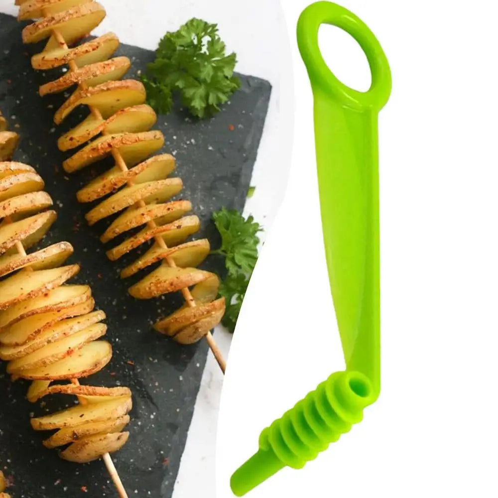 1pc Plastic Rotate Potato Slicer Twisted Potato Cucumber