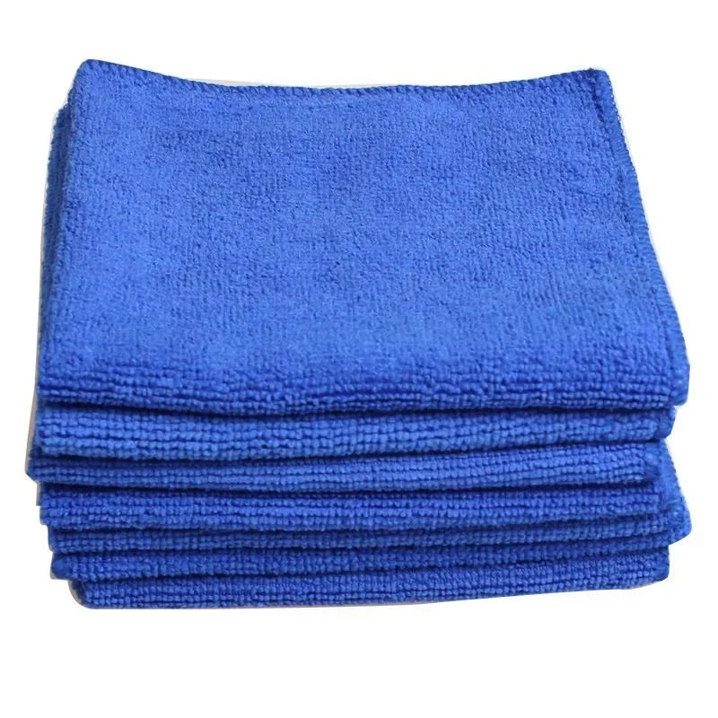 200pcs Microfiber Towels Car Wash Drying Cloth Blue