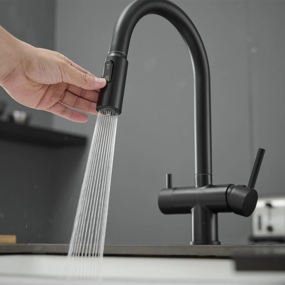 Pull Out Filter Sink Faucets Pull Down Cold