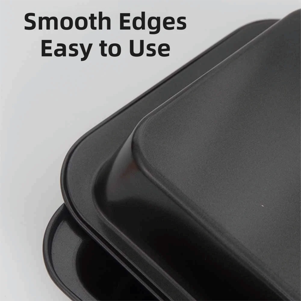 Non-Stick Rectangular Baking Pan 31/37/42/47cm Deep/Shalow Plate