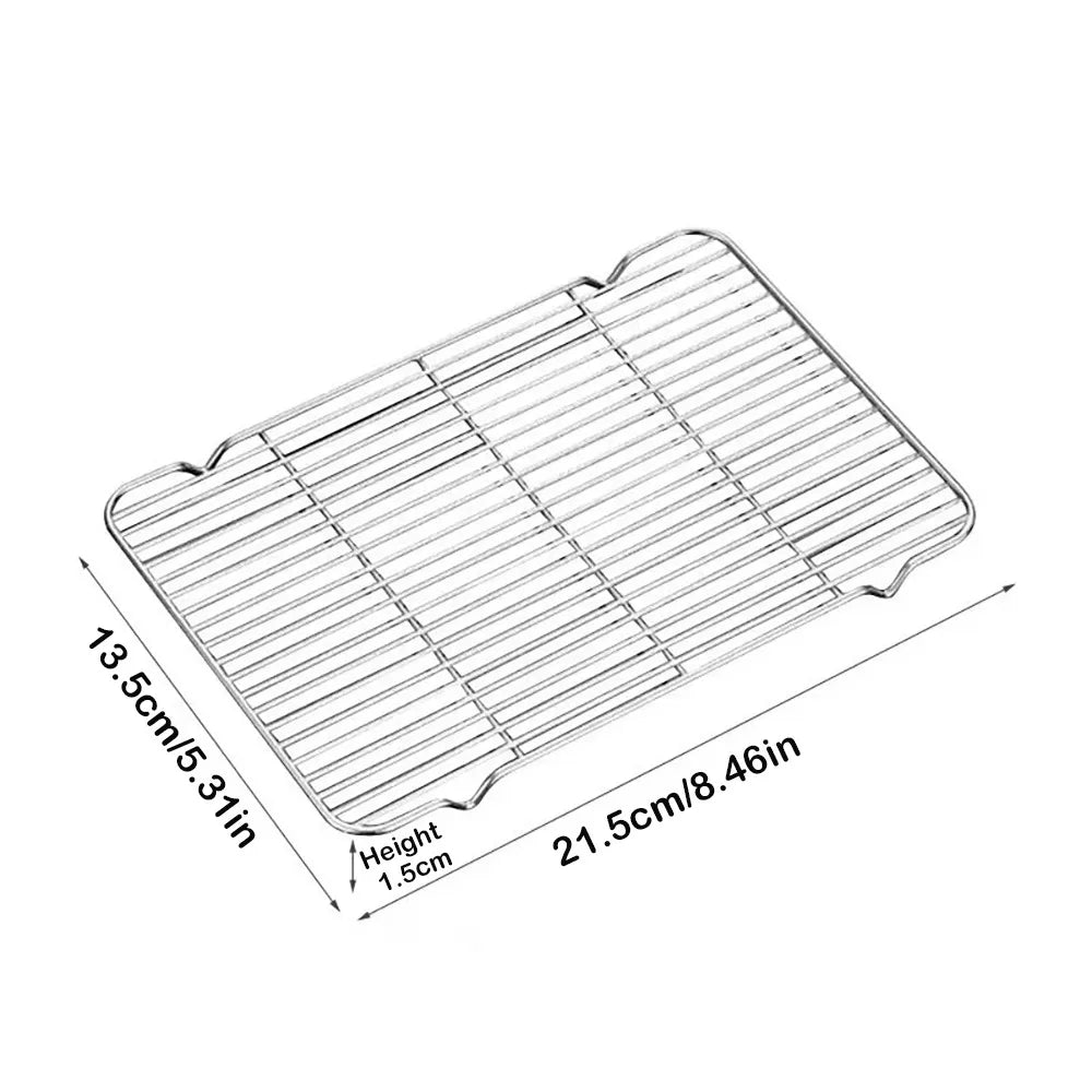 Stainless Steel Cooling Rack Non-Stick Silver Bbq Tray