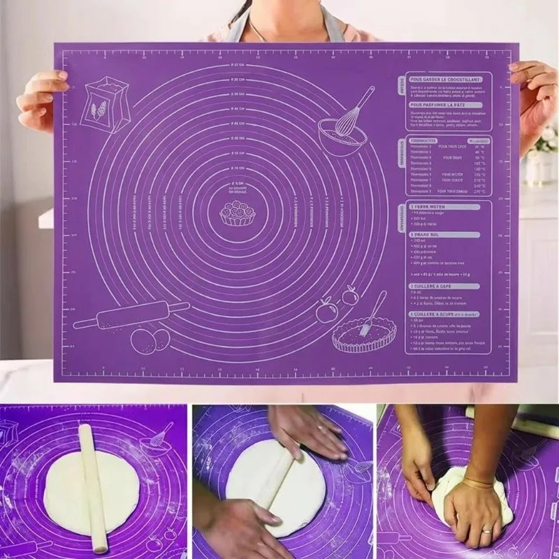 Silicone Pastry Mat Non Slip Large Non Stick