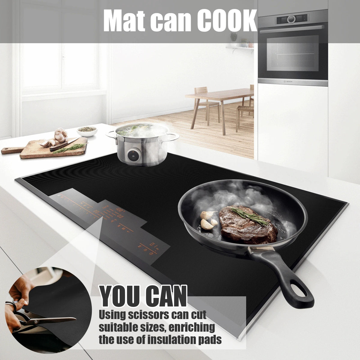 Induction Cooker Cover Silicone Mat Large Non Slip