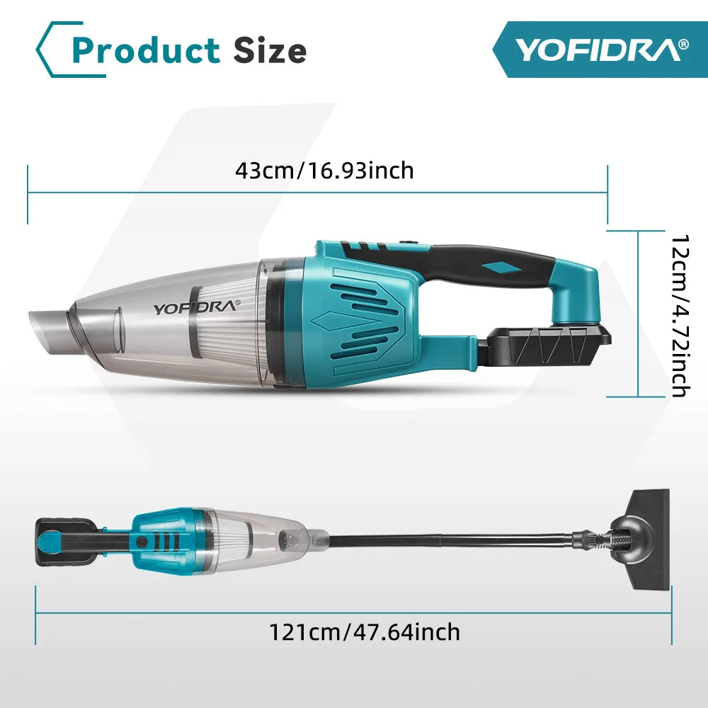 Yofidra 12kpa Electric Vacuum Cleaner Cordless 1500w Cleaner