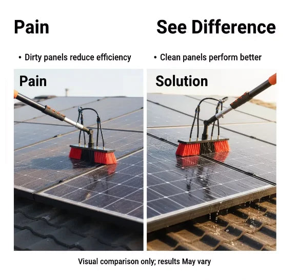 Solar Photovoltaic Panel Glass Curtain Wall Cleaning Brush