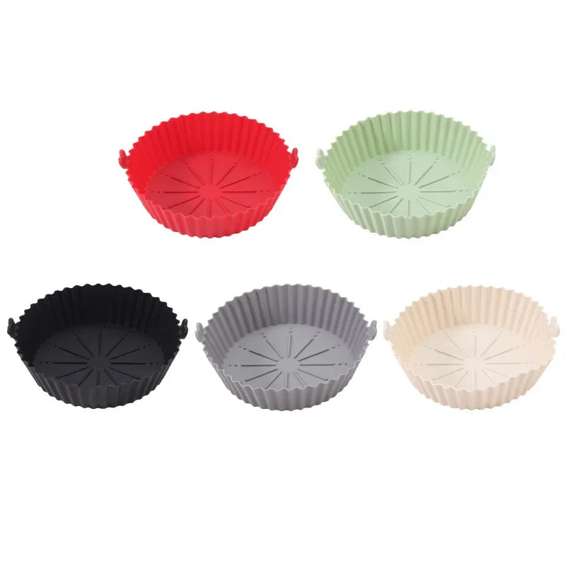 Silicone Air Fryer Baking Tray Reusable Baking Basket