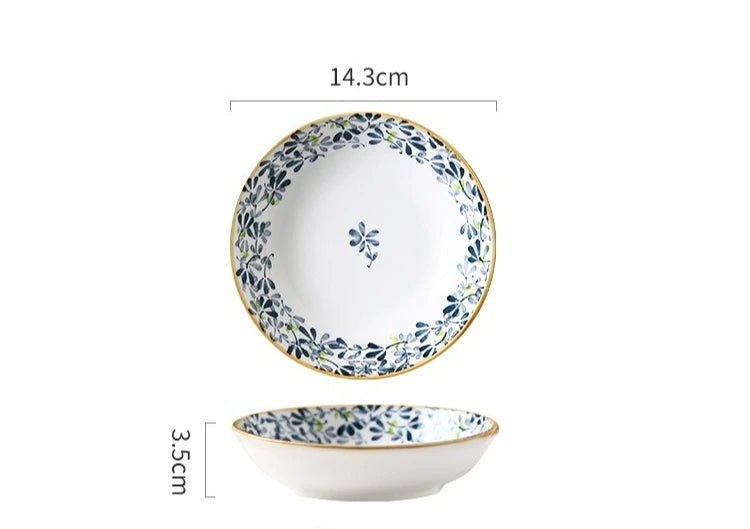 Japanese Style Ceramic Dessert Sauce Dish Plate Creative