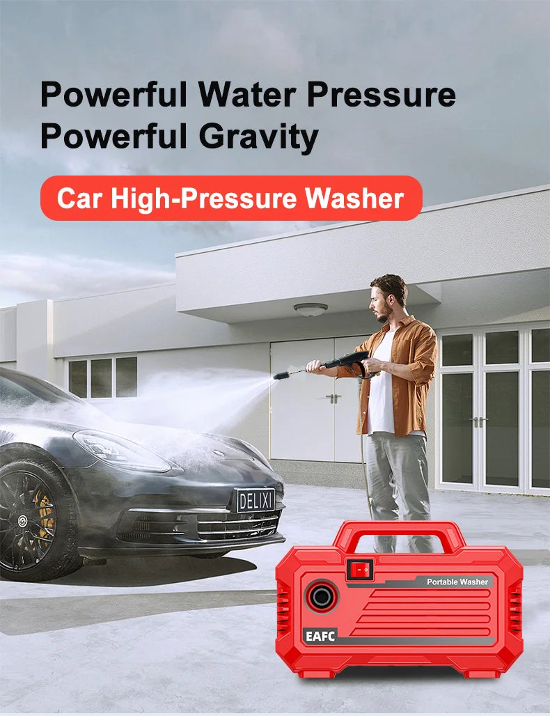 Eafc Newest 2000w Electric High Pressure Washer Powerful
