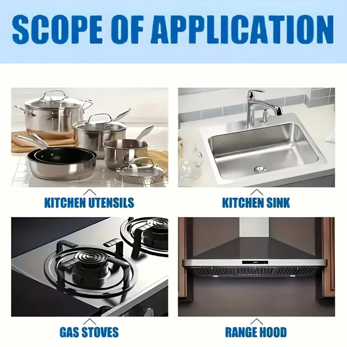 Heavy-Duty Degreaser Dissolve Tough Grease Range Hood Stove
