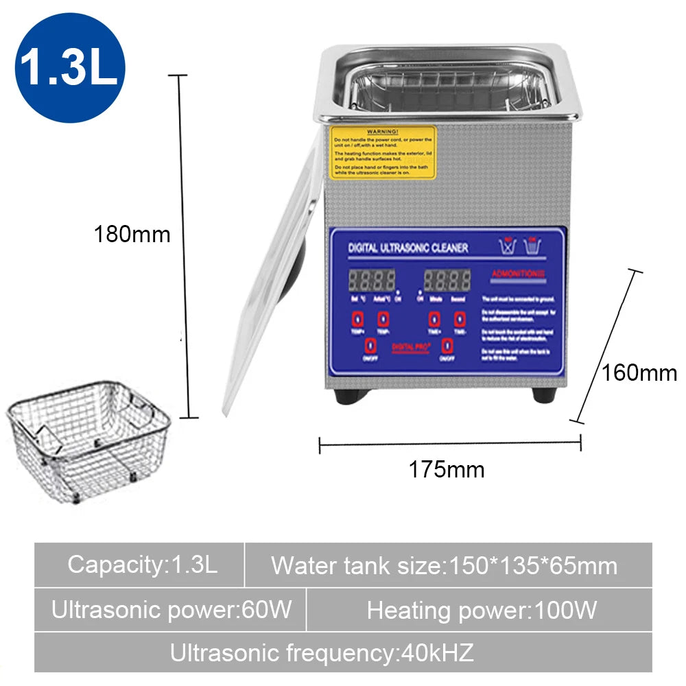 Ultrasonic Cleaner Heater Ultrasound Cleaning Machine Jewelry