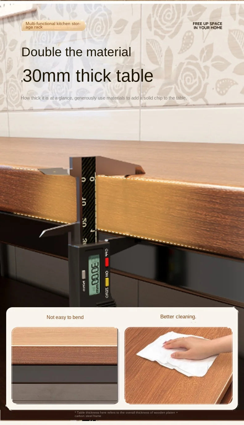 Storage Rack Sideboard Cabinet Floor-Standing Wall Table