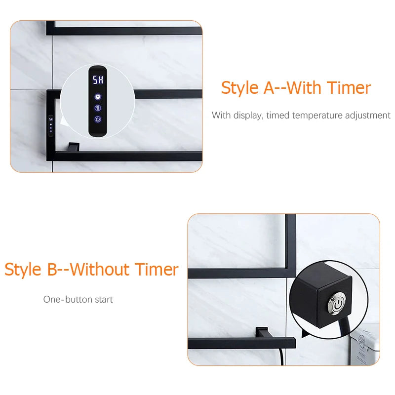 Oxg Wall Mounted Bathroom Electric Towel Warmer Rack