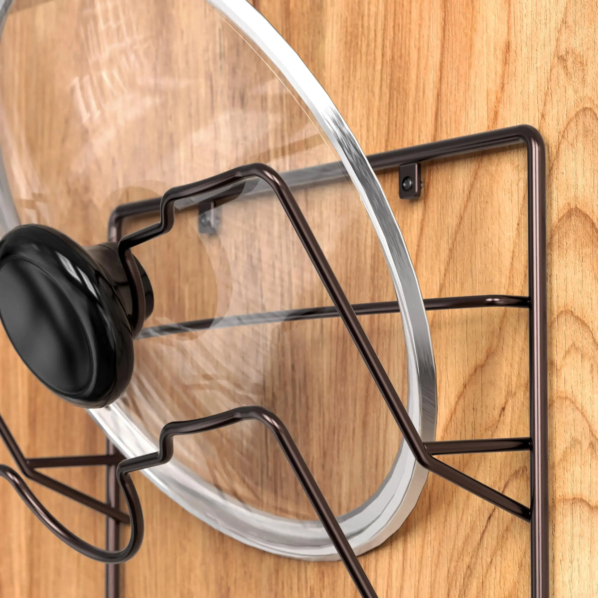 Rust-Free Pot Lid Storage Rack Organizer Rack Wall