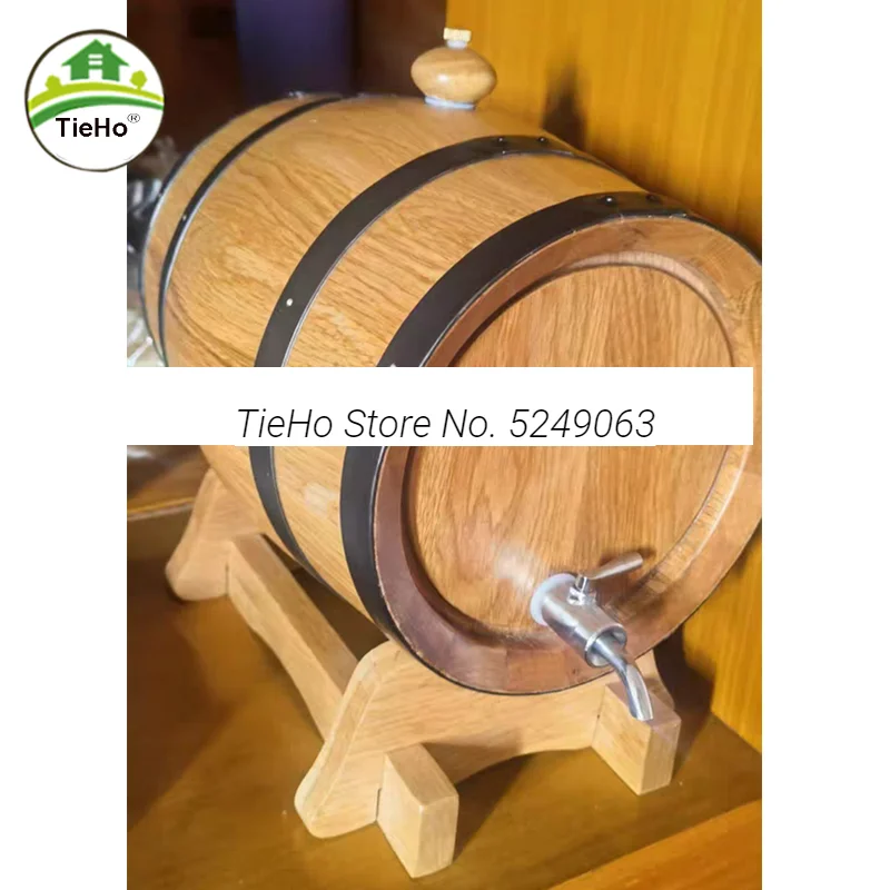 Solid Wood Oak Barrels Wooden Carbonized Barrel Self