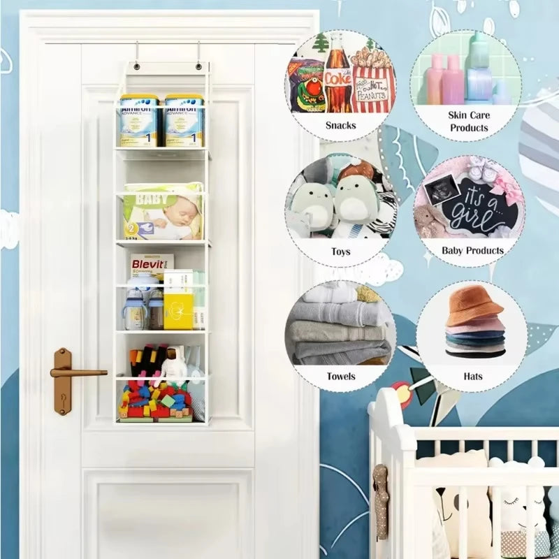 Over Door Hanging Pantry Organizer Hanging Storage Clear