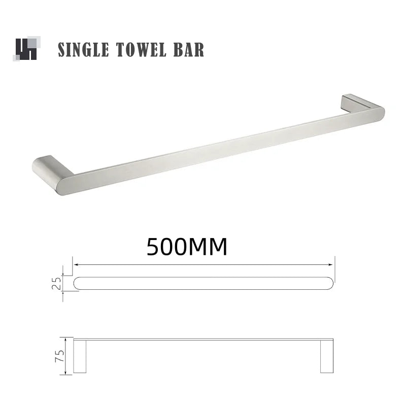 Brushed Towel Ring Holder Bar Rack Brush/Paper Holder