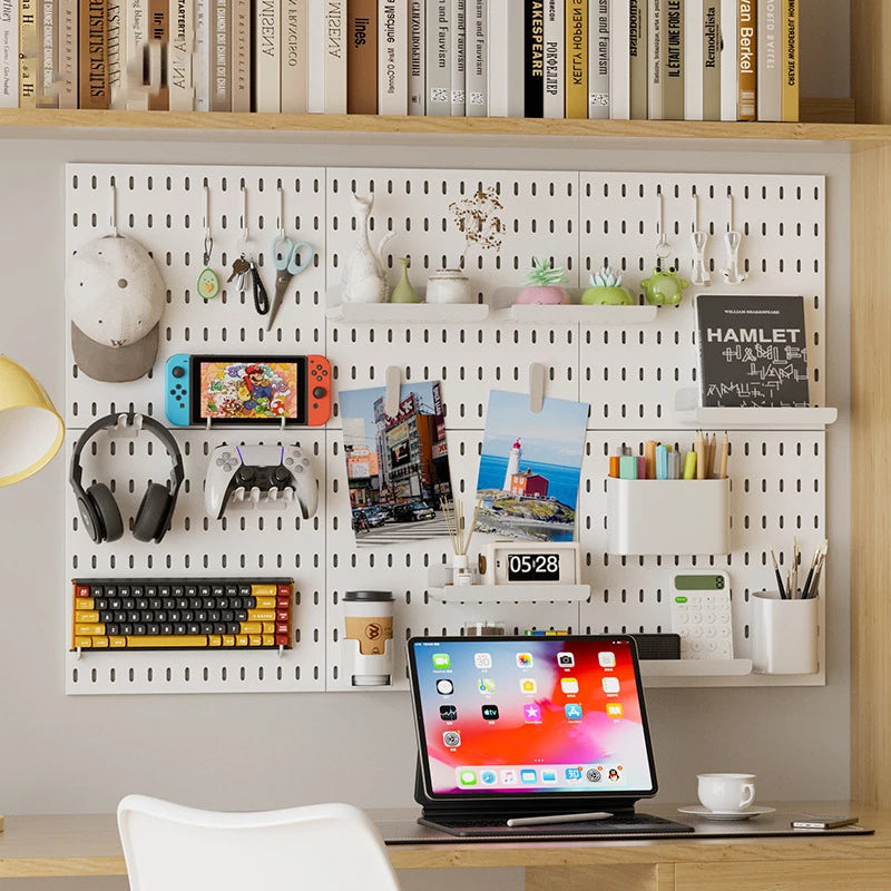 Wall Storage Decorative Boards Pegboard Wall Organizer Game