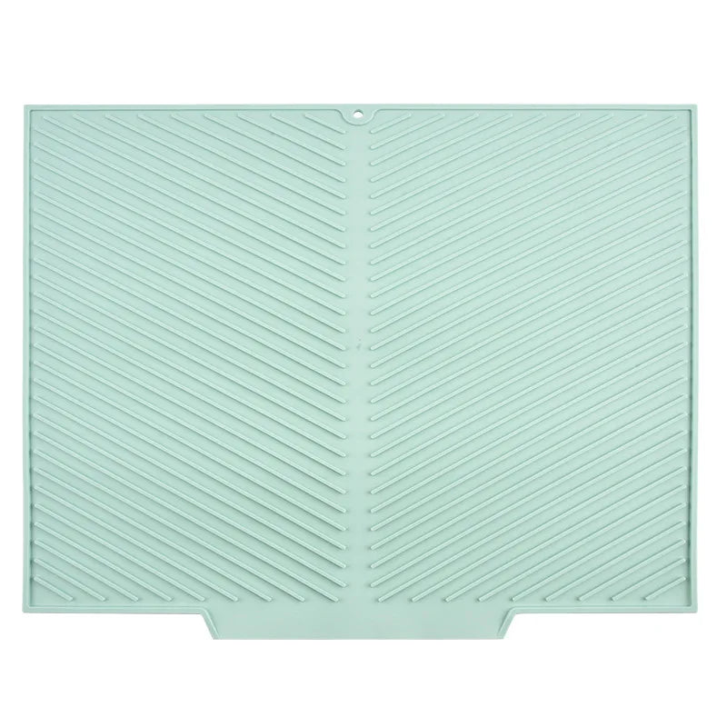 Dish Drying Mat-Silicone Drying Pad Counter Non-Slip Drain